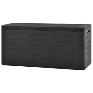 NNEVL Garden Storage Box Anthracite 116x44x55 cm