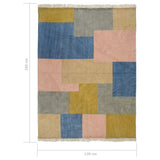 NNEVL Handwoven Kilim Rug Cotton 120x180 cm Printed Multicolour