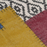 NNEVL Handwoven Kilim Rug Cotton 120x180 cm Printed Multicolour