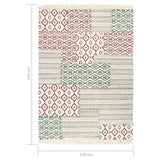 NNEVL Handwoven Kilim Rug Cotton 120x180 cm Printed Multicolour