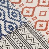 NNEVL Handwoven Kilim Rug Cotton 120x180 cm Printed Multicolour