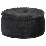 NNEVL Round Pouffe Velvet 40x20 cm Anthracite