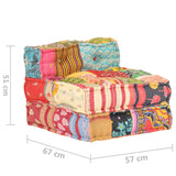 NNEVL Modular Pouffe Patchwork Fabric