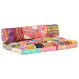 NNEVL Pallet Sofa Cushion Multicolour Fabric Patchwork