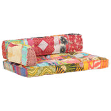 NNEVL Pallet Sofa Cushion Multicolour Fabric Patchwork