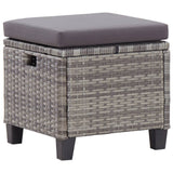 NNEVL 6 Piece Garden Sofa Set with Cushions Poly Rattan Dark Grey