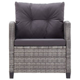 NNEVL 6 Piece Garden Sofa Set with Cushions Poly Rattan Dark Grey