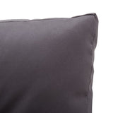 NNEVL 2-Seater Garden Sofa with Cushions Grey 124 cm Poly Rattan