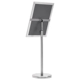 NNEVL A3 Pedestal Poster Stand Silver Aluminium Alloy