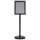 NNEVL A4 Pedestal Poster Stand Black Aluminium Alloy
