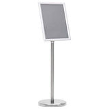 NNEVL A4 Pedestal Poster Stand Silver Aluminium Alloy