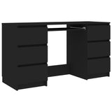 NNEVL Writing Desk Black 140x50x77 cm Chipboard