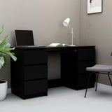 NNEVL Writing Desk Black 140x50x77 cm Chipboard