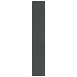 NNEVL 4-Tier Book Cabinet Grey 60x24x142 cm Chipboard
