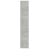 NNEVL 4-Tier Book Cabinet Concrete Grey 60x24x142 cm Chipboard