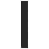 NNEVL 5-Tier Book Cabinet Black 60x24x175 cm Engineered Wood