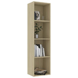 NNEVL Book Cabinet Sonoma Oak 40x30x151.5 cm Engineered Wood