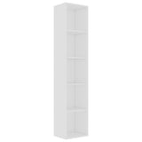 NNEVL Book Cabinet White 40x30x189 cm Chipboard