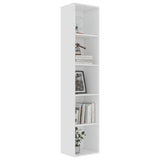 NNEVL Book Cabinet White 40x30x189 cm Chipboard