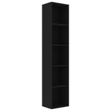 NNEVL Book Cabinet Black 40x30x189 cm Chipboard