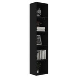 NNEVL Book Cabinet Black 40x30x189 cm Chipboard