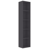 NNEVL Book Cabinet Grey 40x30x189 cm Chipboard