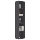 NNEVL Book Cabinet Grey 40x30x189 cm Chipboard