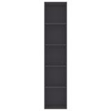 NNEVL Book Cabinet Grey 40x30x189 cm Chipboard