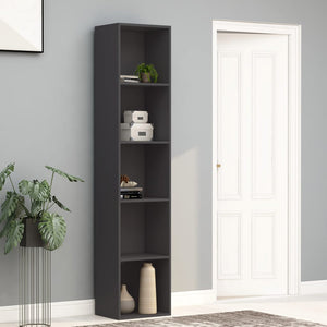 NNEVL Book Cabinet Grey 40x30x189 cm Chipboard