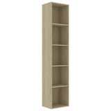 NNEVL Book Cabinet Sonoma Oak 40x30x189 cm Engineered Wood