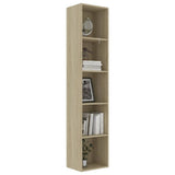 NNEVL Book Cabinet Sonoma Oak 40x30x189 cm Engineered Wood