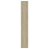NNEVL Book Cabinet White and Sonoma Oak 40x30x189 cm Chipboard