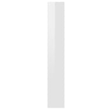 NNEVL Book Cabinet High Gloss White 40x30x189 cm Chipboard