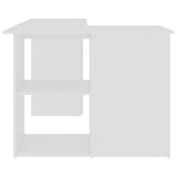 NNEVL Corner Desk White 145x100x76 cm Chipboard