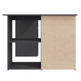 NNEVL Corner Desk Grey 145x100x76 cm Chipboard
