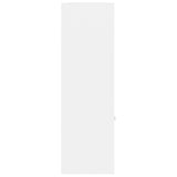 NNEVL Book Cabinet White 98x30x98 cm Engineered Wood