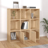 NNEVL Book Cabinet Sonoma Oak 98x30x98 cm Engineered Wood