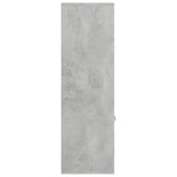 NNEVL Book Cabinet Concrete Grey 98x30x98 cm Engineered Wood