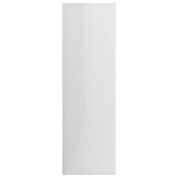 NNEVL Book Cabinet High Gloss White 98x30x98 cm Engineered Wood