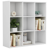 NNEVL Book Cabinet White 98x30x98 cm Chipboard