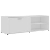 NNEVL TV Cabinet White 120x34x37 cm Chipboard