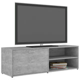 NNEVL TV Cabinet Concrete Grey 120x34x37 cm Chipboard
