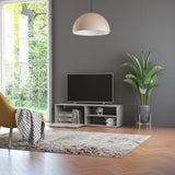 NNEVL TV Cabinet Concrete Grey 120x34x37 cm Chipboard