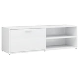 NNEVL TV Cabinet High Gloss White 120x34x37 cm Chipboard