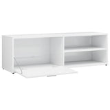 NNEVL TV Cabinet High Gloss White 120x34x37 cm Chipboard