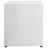 NNEVL TV Cabinet High Gloss White 120x34x37 cm Chipboard