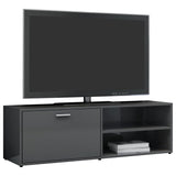 NNEVL TV Cabinet High Gloss Grey 120x34x37 cm Chipboard