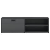 NNEVL TV Cabinet High Gloss Grey 120x34x37 cm Chipboard