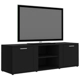 NNEVL TV Cabinet Black 120x34x37 cm Engineered Wood