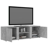 NNEVL TV Cabinet Concrete Grey 120x34x37 cm Chipboard